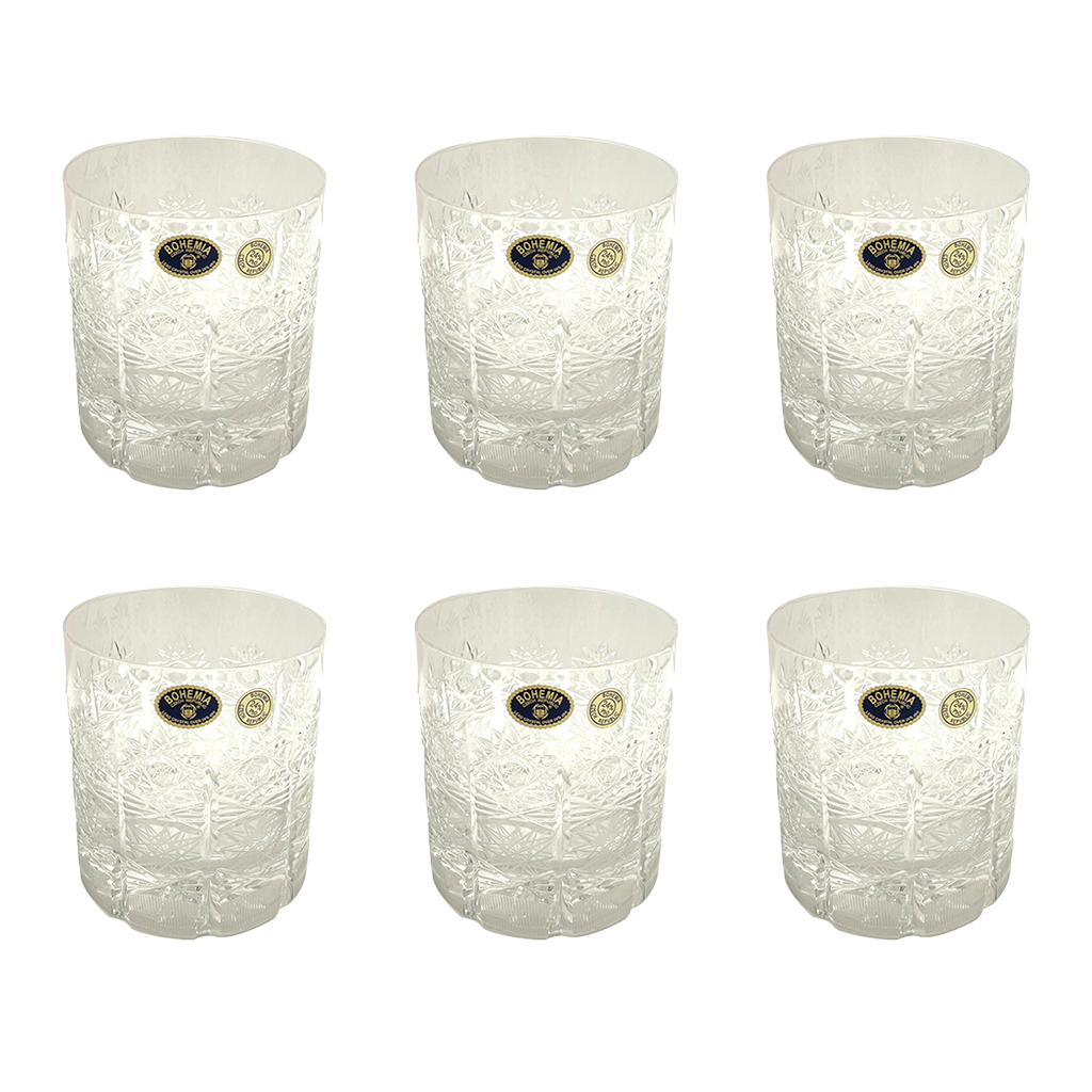 Bohemia Crystal Tumbler Set, 6 Pieces