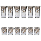Pasabahce Longdrink & Tumbler Set, 12 Pieces -Silver -340 & 250 ml