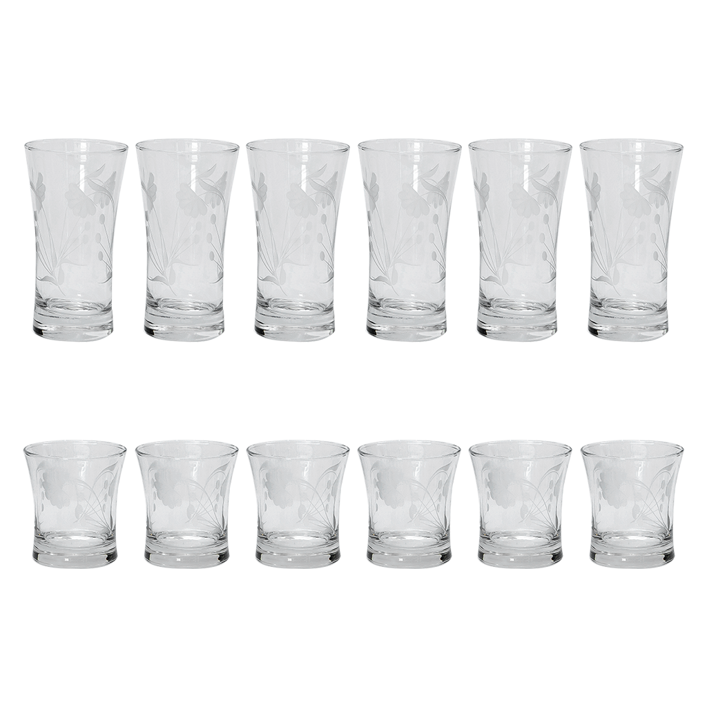 Pasabahce Longdrink & Tumbler Set, 12 Pieces -340 & 250 ml