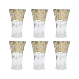 Bohemia Crystal Longdrink Set, 6 Pieces -Gold