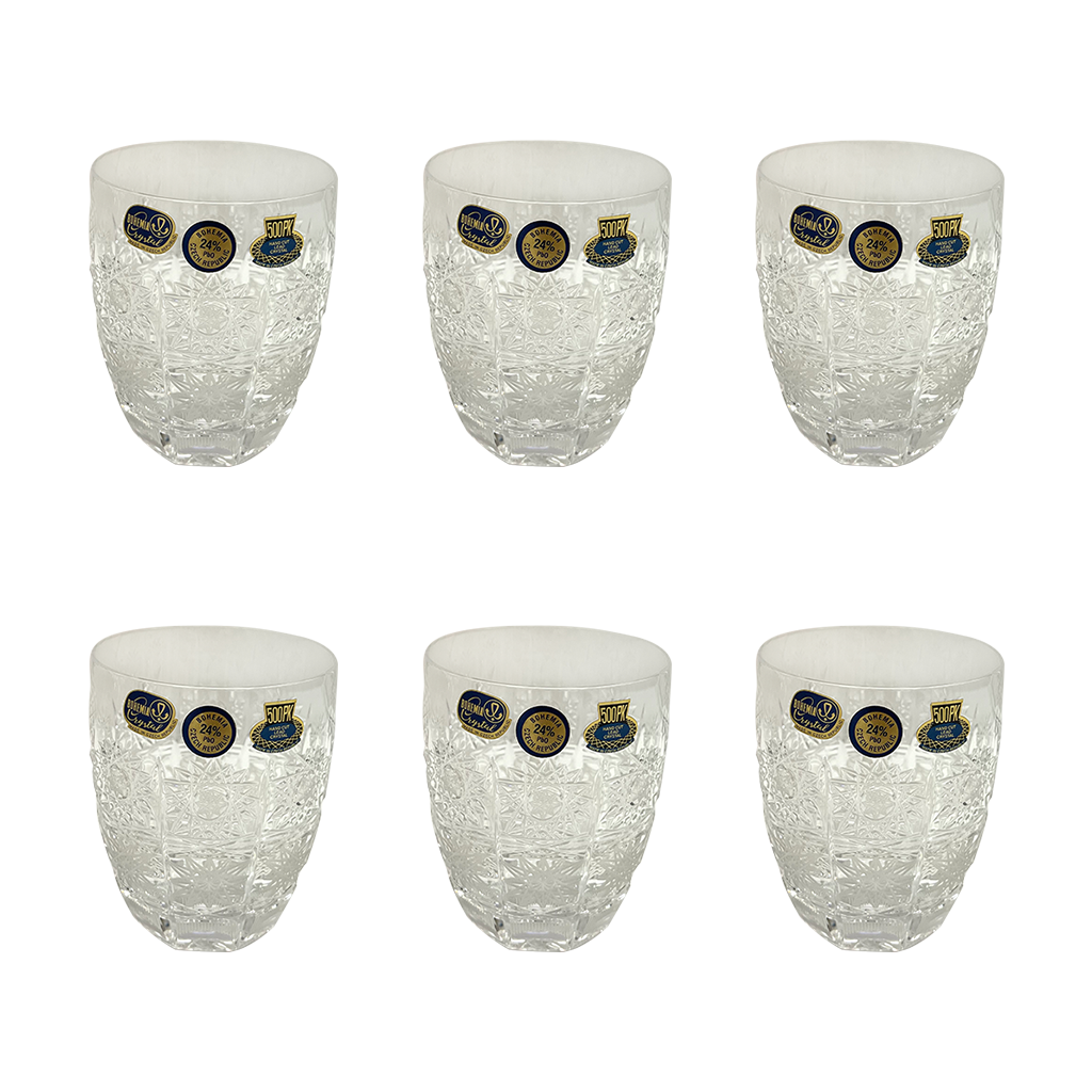 Bohemia Crystal Tumbler Set, 6 Pieces -320 ml