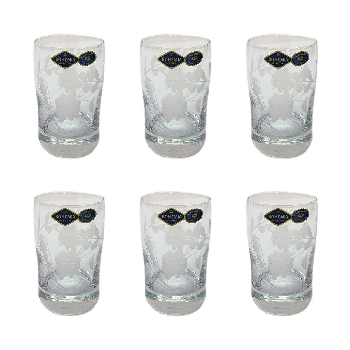 Bohemia Crystal Istikana Set, 12 Pieces