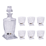 Bohemia Crystal Bottle & Tumbler Set, 7 Pieces