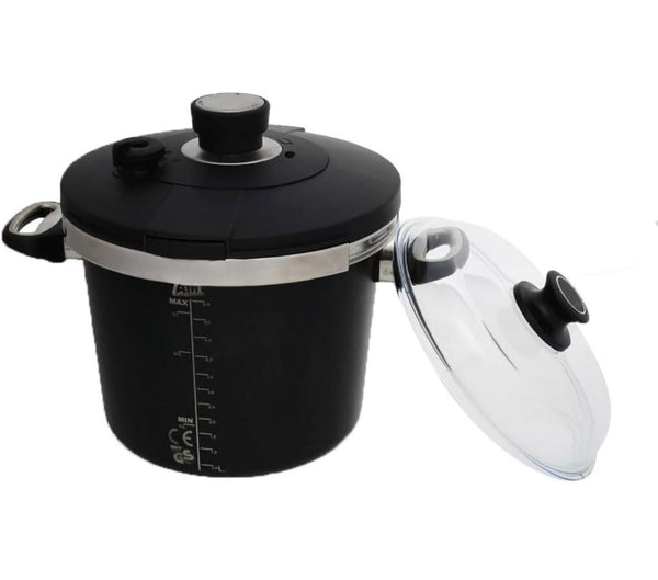 AMT Pressure Cooker with Pyrex Lid 5.5 Lit. Cast Aluminium