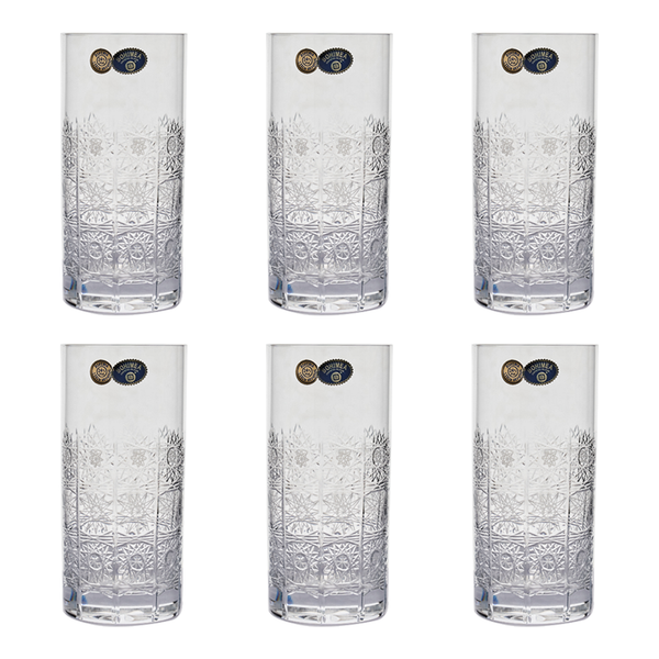 Bohemia Crystal Longdrink Set, 6 Pieces -350 ml – Sheffield egypt