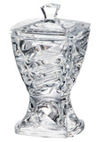 Bohemia Crystal Diamond Bonbonniere with Cover and Base -24.5 cm