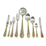 Mepra Cutlery Set -87 Pieces -Silver & Gold -Stainless Steel 18/10