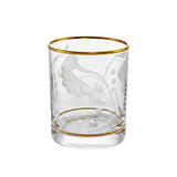 Pasabahce Longdrink, Tumbler, Tea Cups & Saucer Set, 24 Pieces -Gold