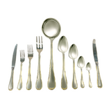 Mepra Cutlery Set -87 Pieces -Silver & Gold -Stainless Steel 18/10