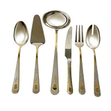 Herdmar Serving Set, 6 Pieces -Silver & Gold
