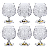 Bohemia Crystal Brandy Set, 6 Pieces -250 ml