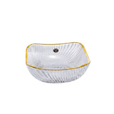 Bohemia Crystal Bowl Set, 7 Pieces -Gold