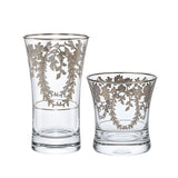 Pasabahce Longdrink & Tumbler Set, 12 Pieces -Silver -340 & 250 ml
