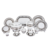 Falkenporzellan Dinner Set, 112 Pieces -Silver -Porcelain