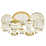 Falkenporzellan Dinner Set, 112 Pieces -Gold -Porcelain