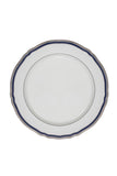 Falkenporzellan Dinner Set, 112 Pieces -Blue & Silver -Porcelain