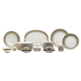 Falkenporzellan Dinner Set, 112 Pieces -Gold & Black -Porcelain