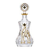 Bohemia Crystal Drink Set, 7 Pieces -Gold
