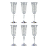 Bohemia Crystal Flute Set, 6 Pieces -150 ml