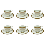 Yamasen Coffee Set, 12 Pieces -Gold -Porcelain