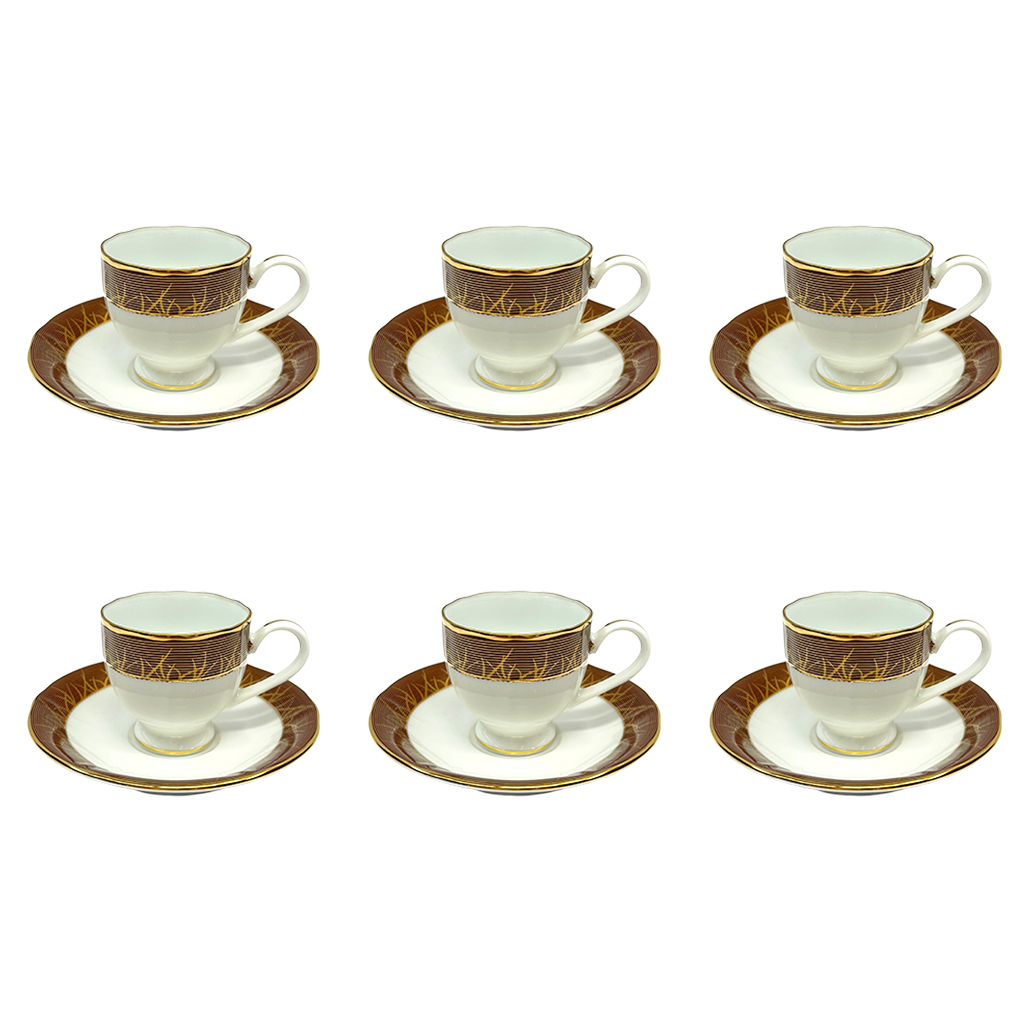 Yamasen Coffee Set, 12 Pieces -Porcelain