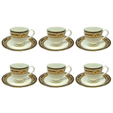 Yamasen Coffee Set, 12 Pieces -Porcelain