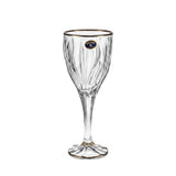 Bohemia Crystal Drink Set, 7 Pieces -Silver