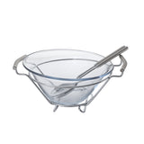 Salad Bowl with Servings -Stainless Steel 18/10