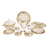 Falkenporzellan Dinner Set, 112 Pieces -Gold -Porcelain