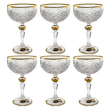 Bohemia Crystal Cocktail Set, 6 Pieces -Gold