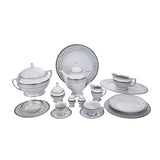 Falkenporzellan Dinner Set, 112 Pieces - Silver - Porcelain