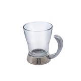 Cup -6 Pieces -Stainless Steel & Glass
