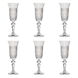 Bohemia Crystal Flute Set, 6 Pieces -150 ml