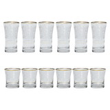 Pasabahce Longdrink & Tumbler Set, 12 Pieces -Gold