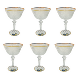 Bohemia Crystal Cocktail Set, 6 Pieces -Gold -180 ml