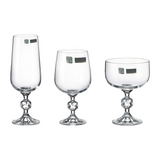 Bohemia Crystal Flute, Goblet & Cocktail Set, 18 Pieces