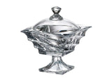 ﻿Bohemia Crystal Bonbonniere with Cover and Base -24.5 cm