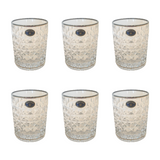 Bohemia Crystal Tumbler Diamond Set, 6 Pieces -Silver -230 ml