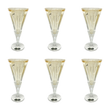Bohemia Crystal Goblet Set, 6 Pieces