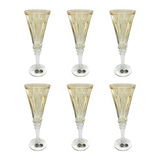 Bohemia Crystal Flute Set, 6 Pieces