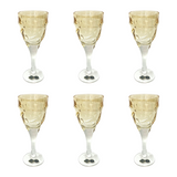 Bohemia Crystal Goblet Set, 6 Pieces