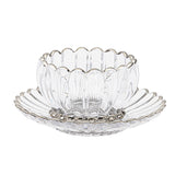 Bohemia Crystal Bowl Set, 12 Pieces -Silver