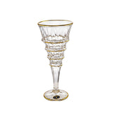 Bohemia Crystal Drink Set, 7 Pieces -Gold