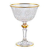 Bohemia Crystal Cocktail Set, 6 Pieces -Gold -180 ml