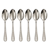 EME Portofino Spoon, 6 Pieces -Stainless Steel 18/10 -Silver