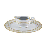 Falkenporzellan Dinner Set, 112 Pieces -Cream & Gold & White -Porcelain