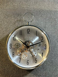 Wall Clock -35x35 cm -Silver