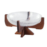Plate with Wooden Base