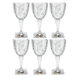 Bohemia Crystal Goblet Set, 6 Pieces