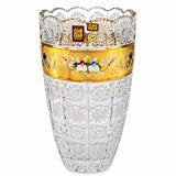 Bohemia Crystal Vase -25.5 cm -Gold